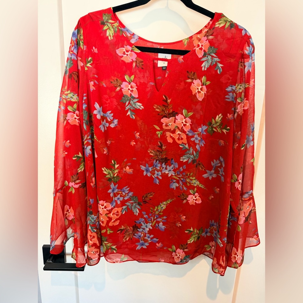 CAbi Devoted Blouse VGUC XL #3590